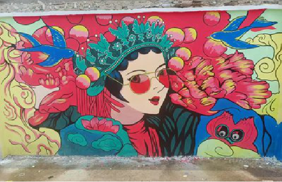 英山墙体彩绘-网红墙