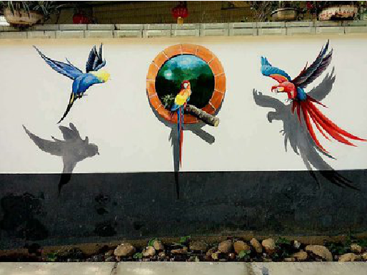 英山视觉错位-3D墙绘设计