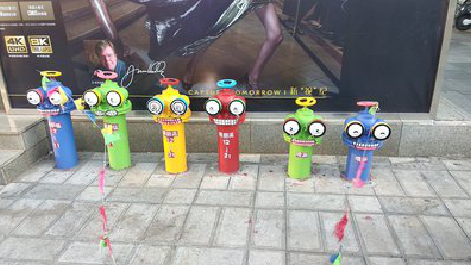 英山商业区彩绘